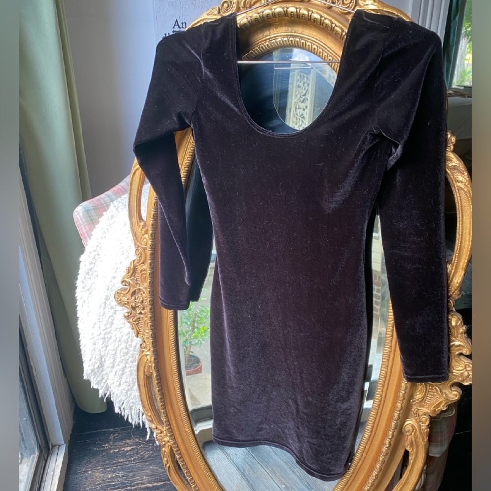 American Apparel Velvet Mini Dress